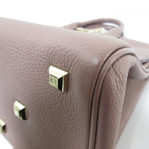 SALVATORE FERRAGAMO Purple Leather Shoulder Bag - Picture 13 of 16